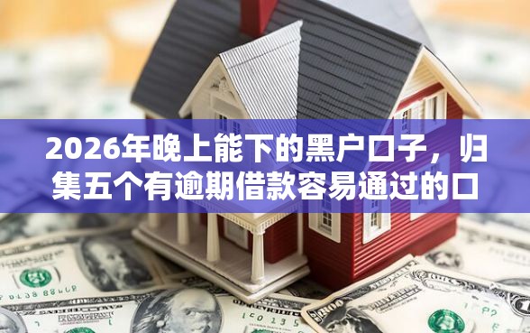2026年晚上能下的黑户口子，归集五个有逾期借款容易通过的口子