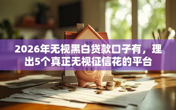 2026年无视黑白贷款口子有,理出5个真正无视征信花的平台 2026年无视黑白贷款口子有,理出5个真正无视征信花的平台