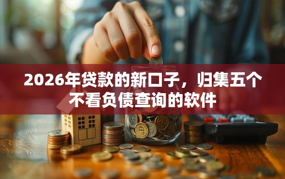 2026年贷款的新口子，归集五个不看负债查询的软件