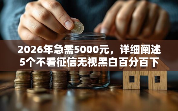 2026年急需5000元,详细阐述5个不看征信无视黑白百分百下款软件 2026年急需5000元,详细阐述5个不看征信无视黑白百分百下款软件