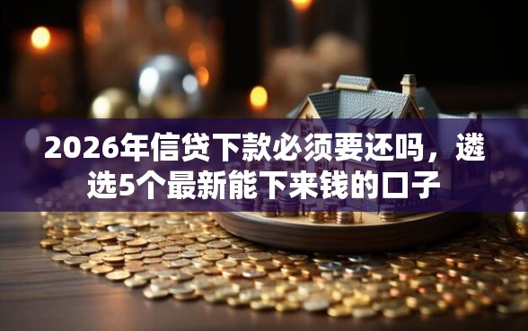 2026年信贷下款必须要还吗，遴选5个最新能下来钱的口子
