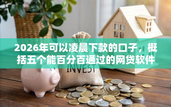 2026年可以凌晨下款的口子，概括五个能百分百通过的网贷软件
