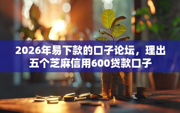 2026年易下款的口子论坛，理出五个芝麻信用600贷款口子