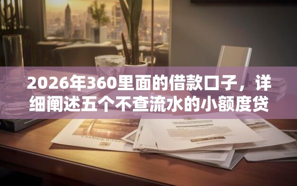 2026年360里面的借款口子，详细阐述五个不查流水的小额度贷款口子