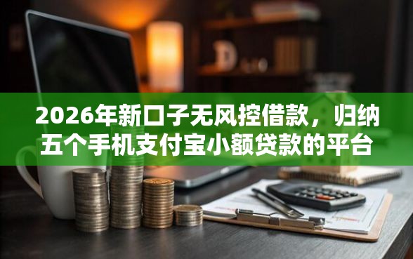 2026年新口子无风控借款，归纳五个手机支付宝小额贷款的平台