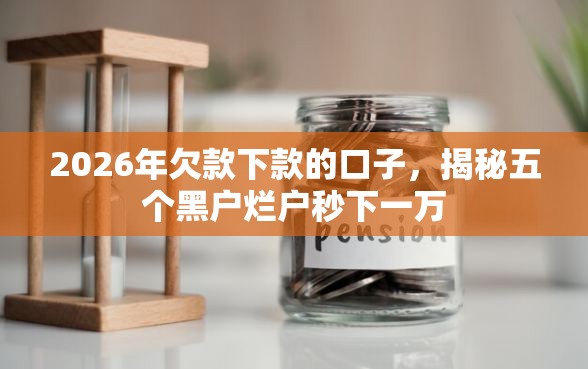 2026年欠款下款的口子，揭秘五个黑户烂户秒下一万