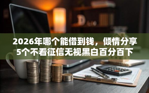 2026年哪个能借到钱，倾情分享5个不看征信无视黑白百分百下款网贷软件