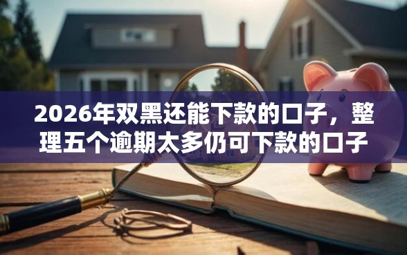 2026年双黑还能下款的口子，整理五个逾期太多仍可下款的口子