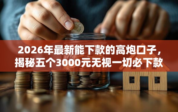 2026年最新能下款的高炮口子，揭秘五个3000元无视一切必下款的口子