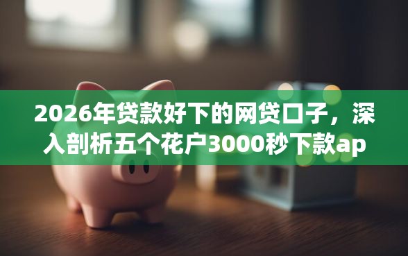 2026年贷款好下的网贷口子，深入剖析五个花户3000秒下款app