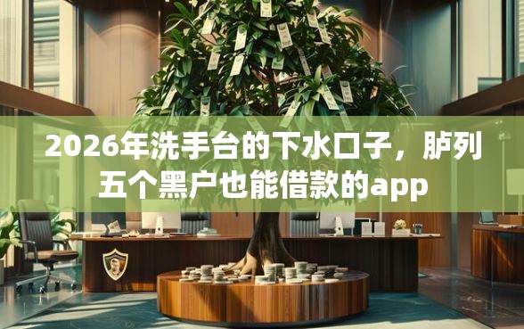 2026年洗手台的下水口子,胪列五个黑户也能借款的app 2026年洗手台的下水口子,胪列五个黑户也能借款的app