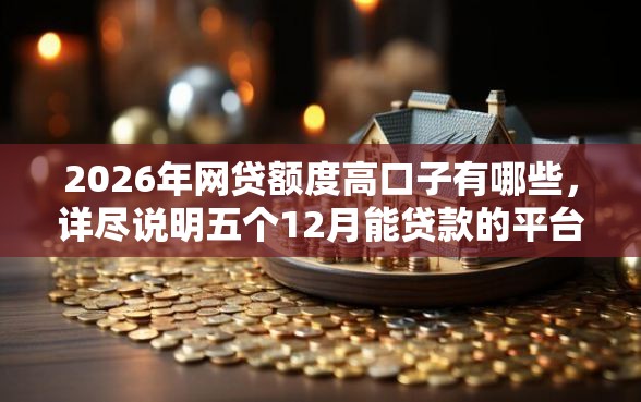 2026年网贷额度高口子有哪些，详尽说明五个12月能贷款的平台