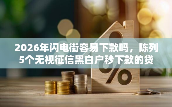 2026年闪电街容易下款吗,陈列5个无视征信黑白户秒下款的贷款 2026年闪电街容易下款吗,陈列5个无视征信黑白户秒下款的贷款