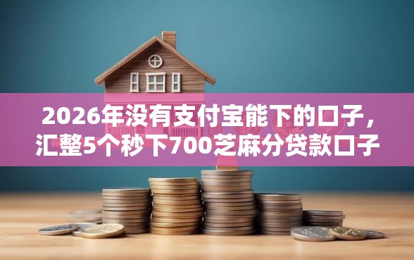 2026年没有支付宝能下的口子，汇整5个秒下700芝麻分贷款口子