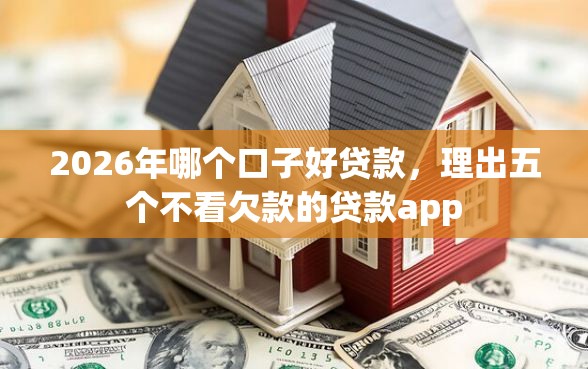 2026年哪个口子好贷款,理出五个不看欠款的贷款app 2026年哪个口子好贷款,理出五个不看欠款的贷款app