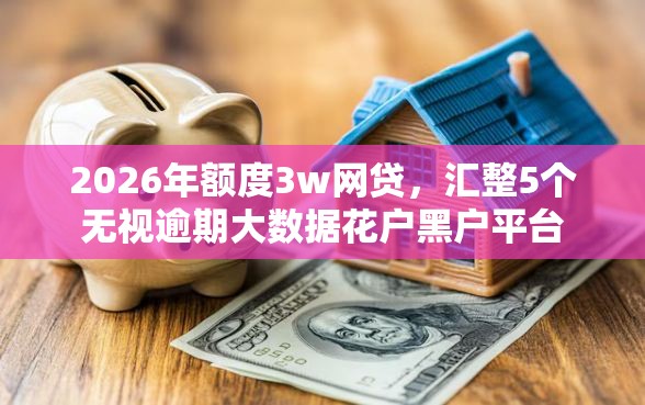 2026年额度3w网贷，汇整5个无视逾期大数据花户黑户平台