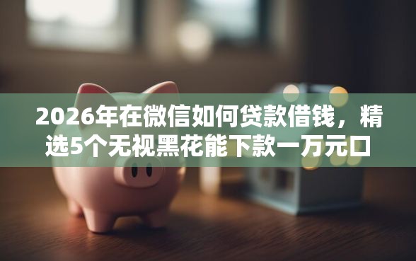 2026年在微信如何贷款借钱，精选5个无视黑花能下款一万元口子