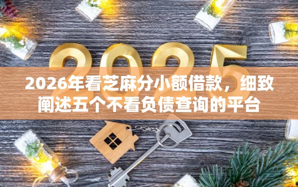 2026年看芝麻分小额借款，细致阐述五个不看负债查询的平台