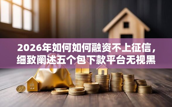 2026年如何如何融资不上征信，细致阐述五个包下款平台无视黑白的网贷