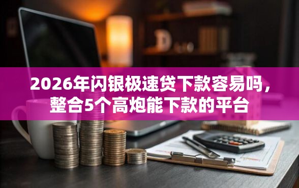2026年闪银极速贷下款容易吗，整合5个高炮能下款的平台