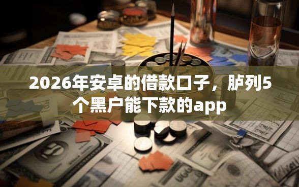 2026年安卓的借款口子，胪列5个黑户能下款的app