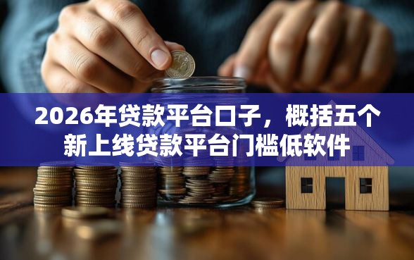 2026年贷款平台口子，概括五个新上线贷款平台门槛低软件