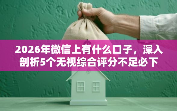 2026年微信上有什么口子，深入剖析5个无视综合评分不足必下款口子