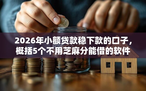 2026年小额贷款稳下款的口子，概括5个不用芝麻分能借的软件