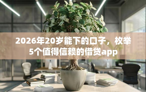 2026年20岁能下的口子，枚举5个值得信赖的借贷app