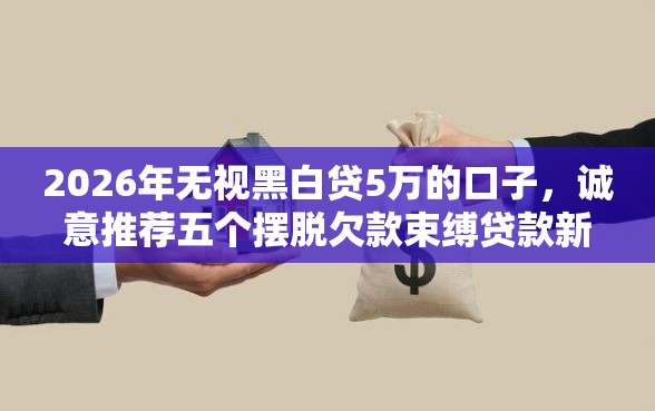 2026年无视黑白贷5万的口子，诚意推荐五个摆脱欠款束缚贷款新口子