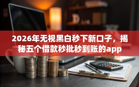 2026年无视黑白秒下新口子，揭秘五个借款秒批秒到账的app