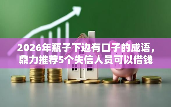 2026年瓶子下边有口子的成语，鼎力推荐5个失信人员可以借钱的网贷口子