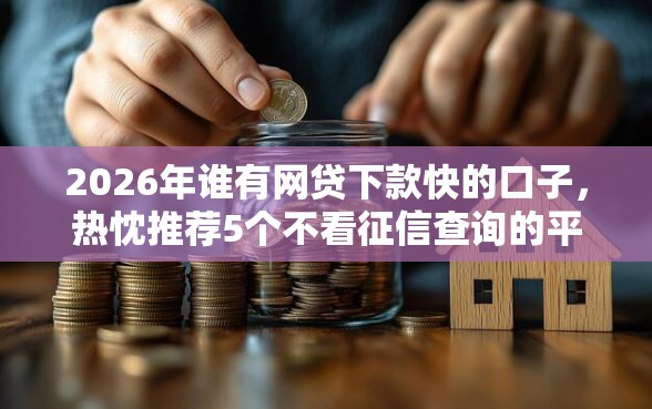 2026年谁有网贷下款快的口子，热忱推荐5个不看征信查询的平台