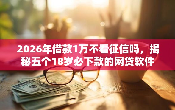 2026年借款1万不看征信吗，揭秘五个18岁必下款的网贷软件
