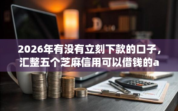 2026年有没有立刻下款的口子，汇整五个芝麻信用可以借钱的app