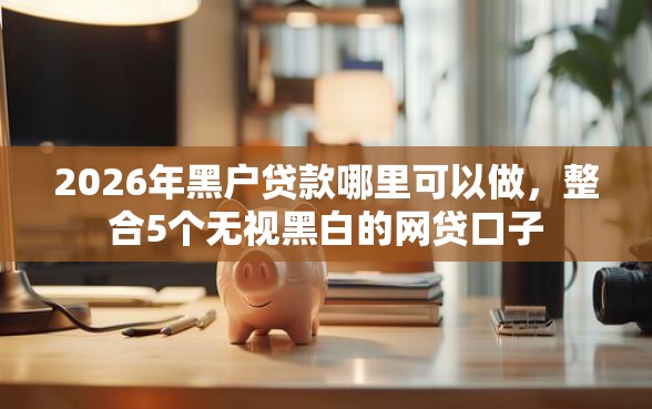 2026年黑户贷款哪里可以做，整合5个无视黑白的网贷口子