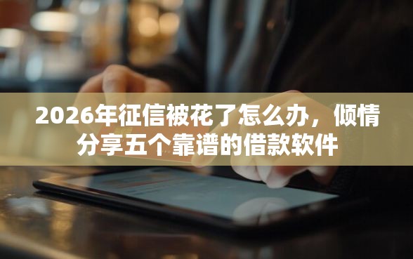 2026年征信被花了怎么办，倾情分享五个靠谱的借款软件