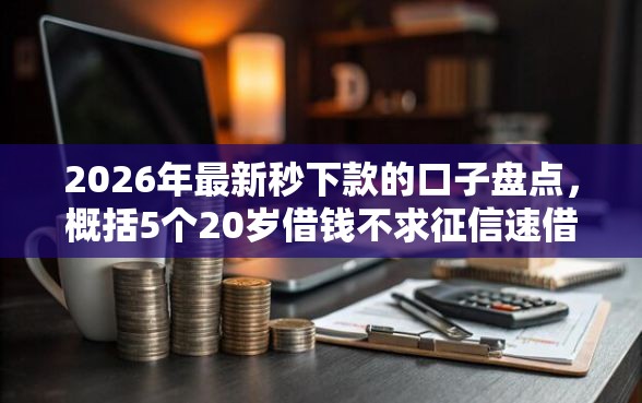 2026年最新秒下款的口子盘点，概括5个20岁借钱不求征信速借平台