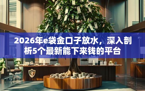 2026年e袋金口子放水，深入剖析5个最新能下来钱的平台