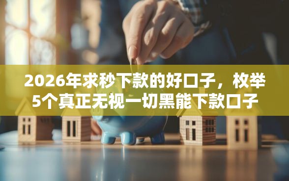2026年求秒下款的好口子，枚举5个真正无视一切黑能下款口子