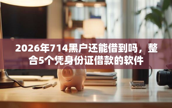 2026年714黑户还能借到吗，整合5个凭身份证借款的软件
