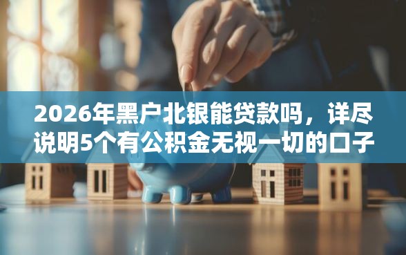 2026年黑户北银能贷款吗，详尽说明5个有公积金无视一切的口子