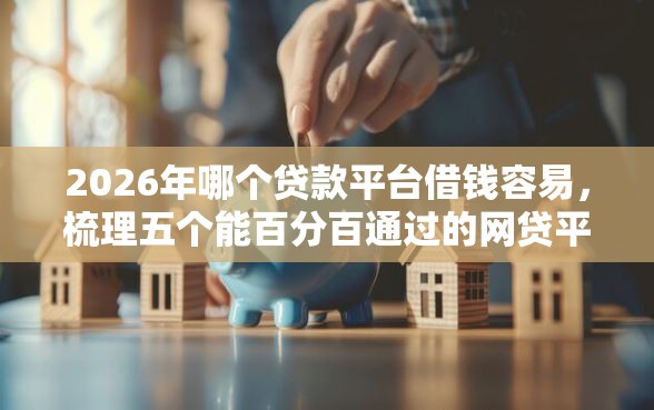 2026年哪个贷款平台借钱容易，梳理五个能百分百通过的网贷平台