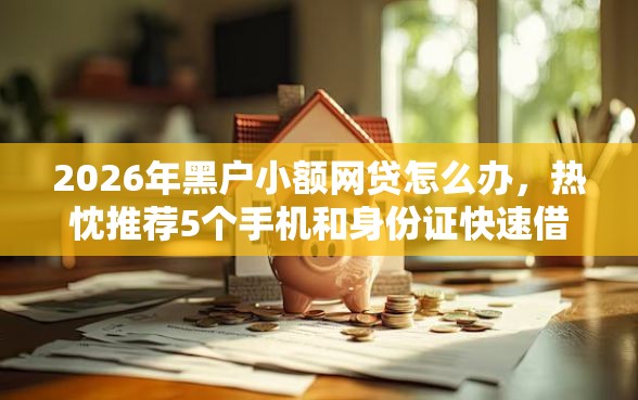 2026年黑户小额网贷怎么办，热忱推荐5个手机和身份证快速借钱口子