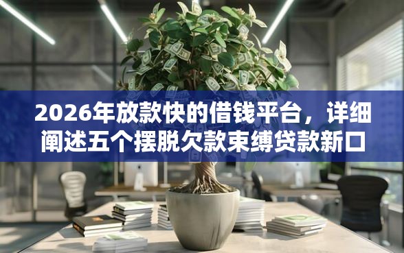 2026年放款快的借钱平台，详细阐述五个摆脱欠款束缚贷款新口子