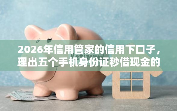 2026年信用管家的信用下口子，理出五个手机身份证秒借现金的平台