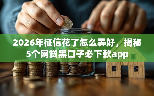 2026年征信花了怎么弄好，揭秘5个网贷黑口子必下款app