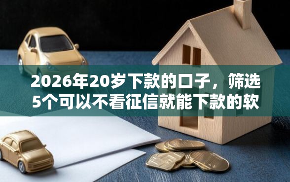 2026年20岁下款的口子，筛选5个可以不看征信就能下款的软件
