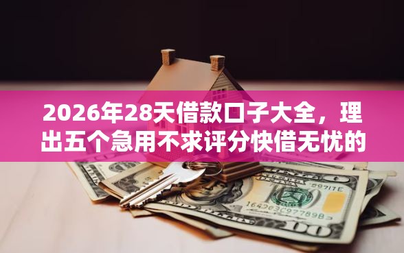 2026年28天借款口子大全，理出五个急用不求评分快借无忧的平台