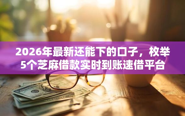 2026年最新还能下的口子，枚举5个芝麻借款实时到账速借平台